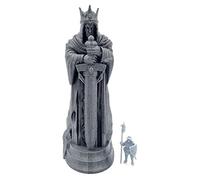 QP3D - Argonorth Statue - Fantasy Hobbit Monument Figure Terrain Scenery for Tabletop & RPG 28-32mm Miniatures Wargame Props DnD D&D, 3D Printed and Paintable (x1)
