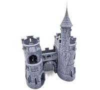 QP3D - Barbican Gate Castle - Fantasy Building Terrain Scenery for Tabletop & RPG 28-32mm Miniatures Wargame Props DnD D&D, 3D Printed and Paintable (Classic)