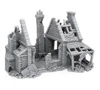QP3D - Ruined Walter Bakery - Medieval Terrain Building 15mm-20mm Scale for Wargaming, Tabletop Games, RPGs, Napoleonic Battles, Railway Layouts & Dioramas (15mm Scale)