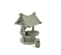 QP3D - Well Building Scatter Resin Terrain - Fantasy Battle Scenery for Tabletop & RPG 28-32mm Miniatures Wargame Props DnD D&D, 3D Printed and Paintable