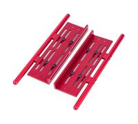 QPAJWAKS 2 Pcs Aluminum Alloy Rock Sliders Adjustable Side Step Armor for 1/10 RC Crawler Car SCX10 I II TRX4 Wrangler Upgrade Parts(Schwarz)