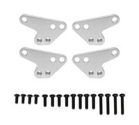 QPAJWAKS 4pcs Metal Front Rear Shock Absorber Lower Mount seat for 1/10 Traxxas MAXX 2.0 V2 89076-4 WideMaxx Upgrade Parts Accessories(Silver)