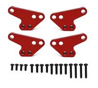 QPAJWAKS 4pcs Metal Front Rear Shock Absorber Lower Mount seat for 1/10 Traxxas MAXX 2.0 V2 89076-4 WideMaxx Upgrade Parts Accessories(Rot)