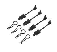 QPAJWAKS 4Pcs Rubber Body Clip Retainer Shell Fixed Buckle Lock AR390178 For 1/7 1/8 ARRMA Mojave Limitless Typhon Kraton RC Car