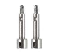 QPAJWAKS Axial SCX24 Stainless Steel Front Rear Steering Axle CVD DriveShaft Dog Bone Cup Wheel Shaft for 1/24 AXI00004 B17 90081 RC Car(Front Axle Cup)