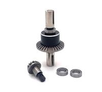 QPAJWAKS Metal Front Rear Differential Assy For WLtoys 1/12 12428 12423 12427 12428-A 12428-B 12428-C FeiYue RC Car Diff Assembly(Silver)