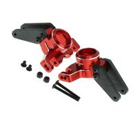 QPAJWAKS Metal Rear Hub Stub Axle Carriers for Arrma 1/8 Mojave 4S 1/10 Kraton Outcast 4S 4X4 BLX RC Car Upgrade Parts(Rot)