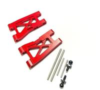 QPAJWAKS NEW Metal Upgrade Parts Kit Caster Block Steering Blocks Suspension Arm for Trxs LaTrax Teton 1/18 RC Car(Rear arm Red)