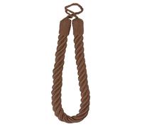 QPC DIRECT Twisted Cord Simple Plain Modern Thick Rope Curtain Tie Back, 60cm (Chocolate Brown)
