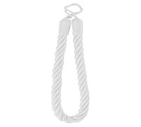 QPC DIRECT Twisted Cord Simple Plain Modern Thick Rope Curtain Tie Back, 60cm (White)