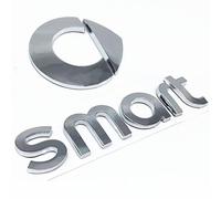 QPDDFG Car Emblem Badge Sticker for Smart 453 451 Fortwo Forfour, Car Letters Badge Emblem Sticker Decal Car Sign Emblem Badge Letters Car Body Sticker Accessorie,B