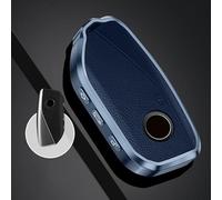 QPDDFG Car Key Cover for BMW 223i M Sport Active Toure, Car Key Fob Cover Car Key Case, Remote Control Car Key Shell Case Replacement Car Key Fob Case Cover,A Blue