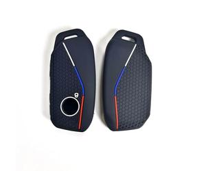 QPDDFG Car Key Cover for BMW 5 Series G60 G61 G68 2024, Car Key Fob Cover Car Key Case, Remote Control Car Key Shell Case Replacement Car Key Fob Case Cover,F Black2