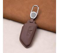 QPDDFG Car Key Cover for Skoda Enyaq iV 2020 2021 2022 2023 2024 2025, Car Key Fob Cover Car Key Case, Remote Control Car Key Shell Case Replacement Car Key Fob Case Cover,A Brown
