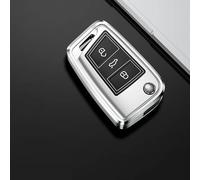 QPDDFG Car Key Cover for VW Caddy Beetle Passat Taigo Teramont Magotan, Car Key Fob Cover Car Key Case, Remote Control Car Key Shell Case Replacement Car Key Fob Case Cover,A Black