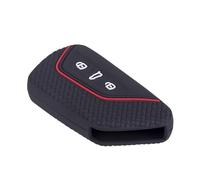 QPDDFG Car Key Cover for VW ID.3 ID.4 ID.5 ID.7 2020-2025, Car Key Fob Cover Car Key Case, Remote Control Car Key Shell Case Replacement Car Key Fob Case Cover,B Black