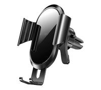 QPDDFG Car Phone Holder for Abarth 500 500C 595 595C 695 Monster, Phone Holder for Car 360° Rotation Air Vent Car Phone Mount, One Button Release, Phone Car Mount for All Phones,A Black