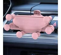 QPDDFG Car Phone Holder for Nissan Micra Pulsar Patrol Livina Pathfinder, Phone Holder for Car 360° Rotation Air Vent Car Phone Mount, One Button Release, Phone Car Mount for All Phones,E Pink