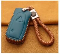 QPDDFG Motorcycle Key Cover Cases for Triumph XC XE Triumph Scrambler 1200 Triumph Rocket, Motorbike Key Case Motorcycle Key Fob Cover Case Keyring Pouch for Remote Key Anti-Scratch Housing,A Blue