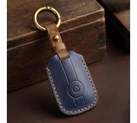 QPDDFG Motorcycle Key Cover Cases for Yamaha Xmax 125 250 300 400 Nmax Nvx 155 Aerox, Motorbike Key Case Motorcycle Key Fob Cover Case Keyring Pouch for Remote Key Anti-Scratch Housing,A Blue