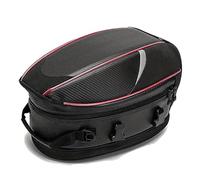 QPDDFG Motorcycle Saddle Bag for Suzuki GSXR 1000 2007-2008 (K7-K8), Motorcycle Tail Bag Waterproof Expandable Motorcycle Panniers Box Motorbike Seat Bag Travel Luggage Bag,A Red