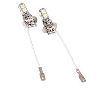qpdizhzlhgu 2PCS H3 9SMD LED Fog Lights Bulbs,Low Power Consumption Energy Efficient Saving Car H3 Fog Light Lamp LED Bulbs 6500k,fit for Most Vehicles Fog Light