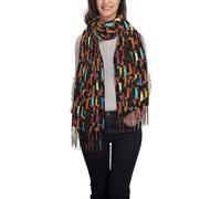 QPIPGER I Love My Dog Dachshunds Prined Winter Warm Fleece-Like Tassel Scarf for Women & Men, Horizontal Scarf Shawl Soft Cozy Scarf