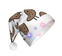 QPIPGER Kiwi Birds Cute LED Christmas Hat for Adults - 1PC Decoration Hat Xmas Santa hat Halloween Party, Holiday