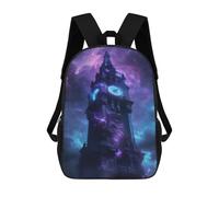 QPIRINMEX Cartoon Backpack The Elizabeth Tower Bookbag 17Inch Travel Hiking Laptop Daypack for Teens Boys Girls Elementary Middle High School College