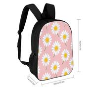 QPIRINMEX Children's Backpack Daisy Motif Schoolbag Large Capacity Students Bookbag Pattern Rucksack Knapsack for Boys Girls Teen 6-16 Years Old