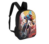 QPIRINMEX Children's Backpack Dirt Bike Motif Schoolbag Large Capacity Students Bookbag Pattern Rucksack Knapsack for Boys Girls Teen 6-16 Years Old