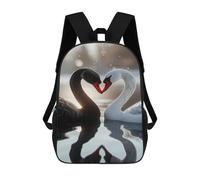 QPIRINMEX Children's Backpack, School Bag, Boy, Girl, Kindergarten, 2-5 Years, Suitable for A4 Swan 3D Water Resistant with Chest Strap for Babies, School, Nursery, Preschool