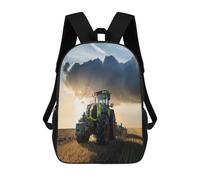 QPIRINMEX Children's Backpack, School Bag, Boy, Girl, Kindergarten, 2-5 Years, Suitable for A4 Tractor 3D Water Resistant with Chest Strap for Babies, School, Nursery, Preschool