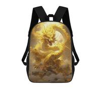QPIRINMEX Dragon School Bag Backpack for Boys & Girls With Compartment Travel Rucksack for Kids Adjustable Shoulder Straps And Mesh Pocket