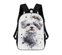QPIRINMEX Shih Tzu Dog Backpacks Boys Girls Secondary School Bookbags Backpack for Junior Elementary Rucksack 17inch