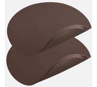 QPIX DIGITAL Brown Silicone Microwave Mat 12 inch Extra Large Multi-Use Trivet Mat Pot Holders Hot Pads for Kitchen, 2Pack