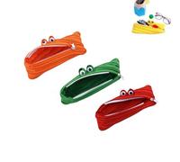 Qplcdg 3pcs Cute Monster Pencil Case,Stretchable Zip Pouch for Stationery,Fun Novelty Pouch,Multi-Purpose Storage Bag for Pens,Pencils,Eyeglasses (B)
