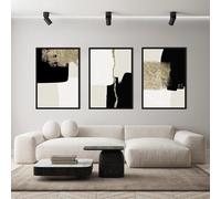 QPLGTU Geometric Abstract Poster Set, Plant Art Decoration Pictures, Printed Posters on The Background Wall of The Living Room and Bedroom, Frameless (Style 4, 40x60cm*3)