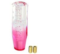 QPLOIMN Car Gear Shift Knob Car Manual Shift Knob Gear Shifter Head Stick Crystal Transparent Bubble Throw 10cm 15cm(15cm Transparent red)