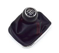 QPLOIMN Car Gear Shift Knob Compatible with VW for Golf 4 MK4 for GTI 5 Speed Black Frame Gear Shift Knob Lever Gaiter Boot 23mm Model Name GSK VW52