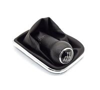 QPLOIMN Car Gear Shift Knob Compatible with VW for Golf 4 MK4 for GTI 5 Speed Black Frame Gear Shift Knob Lever Gaiter Boot 23mm Model Name GSK VW52