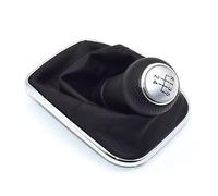 QPLOIMN Car Gear Shift Knob Compatible with VW for Golf 4 MK4 for GTI 5 Speed Black Frame Gear Shift Knob Lever Gaiter Boot 23mm Model Name GSK VW52