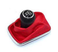 QPLOIMN Car Gear Shift Knob Compatible with VW for Golf 4 MK4 for GTI 5 Speed Black Frame Gear Shift Knob Lever Gaiter Boot 23mm Model Name GSK VW52