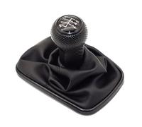 QPLOIMN Car Gear Shift Knob Compatible with VW for Golf 4 MK4 for GTI 5 Speed Black Frame Gear Shift Knob Lever Gaiter Boot 23mm Model Name GSK VW52