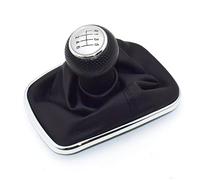 QPLOIMN Car Gear Shift Knob Compatible with VW for Golf 4 MK4 for GTI 5 Speed Black Frame Gear Shift Knob Lever Gaiter Boot 23mm Model Name GSK VW52