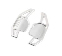 QPLOIMN Compatible with A4 S4 B8 8K 2009 2010 2011 2012 for A3 S3 RS3 8P A5 A6 S6 C6 Q5 A8 R8 for TTS MK2 8J for Avant Steering Wheel Paddles Extension Shifters Shift Paddle(Silver)