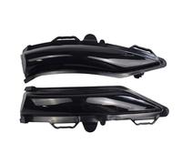 QPLOIMN Compatible With For Fiesta Mk8 2019-2023 Car Left Right Side Mirror Turn Signal Lights Indicator Light Sequential Scroll Repeater Flasher Car Turn Signal Lights(Yellow)