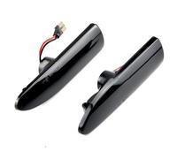 QPLOIMN Compatible With Jaguar For X-Type 2002 2003 2004 2005 2006 2007 2008 2009 Car Left Right Turn Signal Lights Side Marker Mudguard Blinker Indicator Lamp Car Turn Signal Lights(Black)