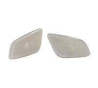 QPLOIMN Compatible With Jeep For Wrangler 1997-2006 2Pcs Left Right Front Mudguard Side Marker Light Cover Turn Signal Lamp Shell Car Turn Signal Lights(Clear)