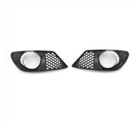 QPLOIMN Fog lamp cover Compatible With For C-Class W204 2008 2009 2010 1 Pair Car Front Bumper Fog Light Grille Fog Lamp Grill Cover A2048850253 A2048850353